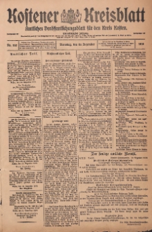 Kostener Kreisblatt: amtliches Ver&ouml;ffentlichungsblatt f&uuml;r den Kreis Kosten 1916.12.19 Jg.51 Nr152