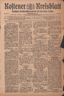Kostener Kreisblatt: amtliches Veröffentlichungsblatt für den Kreis Kosten 1916.12.28 Jg.51 Nr155