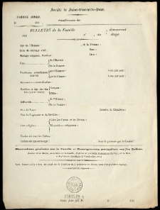 Soci&eacute;t&eacute; de Saint-Vincent-de-Paul : Familie Admise le 184. Conf&eacute;rence de : bulletin de la Famille [...]