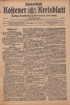 Kostener Kreisblatt: amtliches Veröffentlichungsblatt für den Kreis Kosten 1917.01.25 Jg.52 Nr11a: Sonderblatt