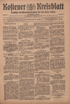 Kostener Kreisblatt: amtliches Veröffentlichungsblatt für den Kreis Kosten 1917.01.27 Jg.52 Nr12