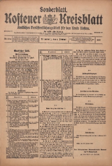 Kostener Kreisblatt: amtliches Veröffentlichungsblatt für den Kreis Kosten 1917.02.01 Jg.52 Nr13a: Sonderblatt
