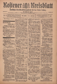 Kostener Kreisblatt: amtliches Veröffentlichungsblatt für den Kreis Kosten 1917.02.02 Jg.52 Nr14