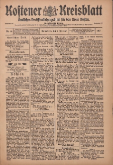 Kostener Kreisblatt: amtliches Veröffentlichungsblatt für den Kreis Kosten 1917.02.03 Jg.52 Nr15