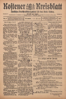 Kostener Kreisblatt: amtliches Veröffentlichungsblatt für den Kreis Kosten 1917.02.08 Jg.52 Nr17