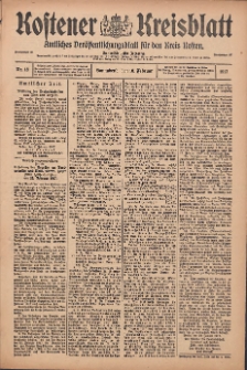 Kostener Kreisblatt: amtliches Ver&ouml;ffentlichungsblatt f&uuml;r den Kreis Kosten 1917.02.10 Jg.52 Nr18
