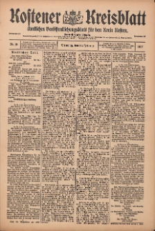Kostener Kreisblatt: amtliches Ver&ouml;ffentlichungsblatt f&uuml;r den Kreis Kosten 1917.02.13 Jg.52 Nr19