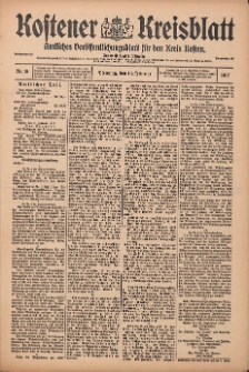 Kostener Kreisblatt: amtliches Veröffentlichungsblatt für den Kreis Kosten 1917.02.13 Jg.52 Nr19