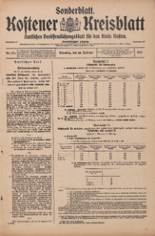 Kostener Kreisblatt: amtliches Veröffentlichungsblatt für den Kreis Kosten 1917.02.20 Jg.52 Nr22a: Sonderblatt