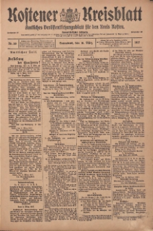 Kostener Kreisblatt: amtliches Ver&ouml;ffentlichungsblatt f&uuml;r den Kreis Kosten 1917.03.10 Jg.52 Nr30