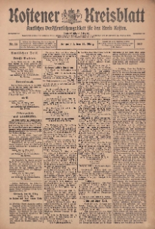 Kostener Kreisblatt: amtliches Veröffentlichungsblatt für den Kreis Kosten 1917.03.17 Jg.52 Nr33
