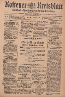 Kostener Kreisblatt: amtliches Ver&ouml;ffentlichungsblatt f&uuml;r den Kreis Kosten 1917.03.20 Jg.52 Nr34