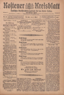 Kostener Kreisblatt: amtliches Veröffentlichungsblatt für den Kreis Kosten 1917.04.03 Jg.52 Nr40