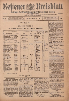 Kostener Kreisblatt: amtliches Veröffentlichungsblatt für den Kreis Kosten 1917.05.05 Jg.52 Nr54