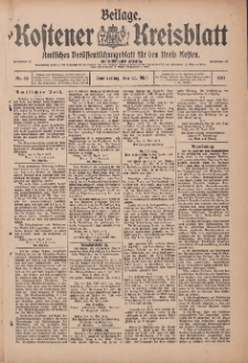 Kostener Kreisblatt: amtliches Veröffentlichungsblatt für den Kreis Kosten 1917.05.24 Jg.52 Nr62: Beilage