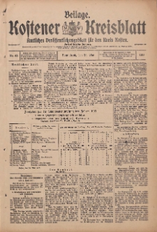 Kostener Kreisblatt: amtliches Veröffentlichungsblatt für den Kreis Kosten 1917.05.24 Jg.52 Nr63: Beilage