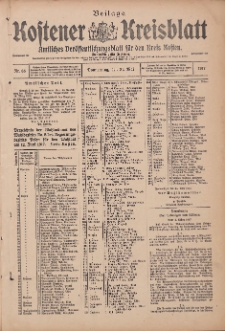 Kostener Kreisblatt: amtliches Ver&ouml;ffentlichungsblatt f&uuml;r den Kreis Kosten 1917.05.31 Jg.52 Nr65: Beilage