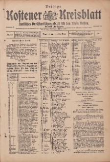 Kostener Kreisblatt: amtliches Veröffentlichungsblatt für den Kreis Kosten 1917.05.31 Jg.52 Nr65: Beilage