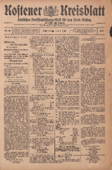 Kostener Kreisblatt: amtliches Veröffentlichungsblatt für den Kreis Kosten 1917.06.07 Jg.52 Nr68