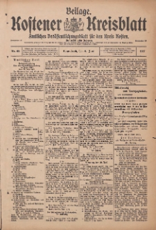 Kostener Kreisblatt: amtliches Ver&ouml;ffentlichungsblatt f&uuml;r den Kreis Kosten 1917.06.09 Jg.52 Nr69: Beilage
