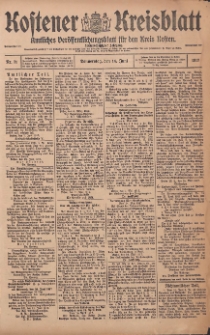 Kostener Kreisblatt: amtliches Veröffentlichungsblatt für den Kreis Kosten 1917.06.14 Jg.52 Nr71