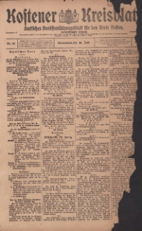 Kostener Kreisblatt: amtliches Veröffentlichungsblatt für den Kreis Kosten 1917.06.30 Jg.52 Nr78