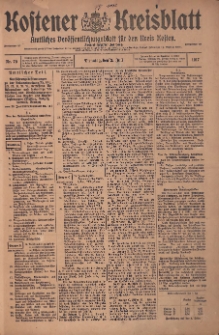 Kostener Kreisblatt: amtliches Veröffentlichungsblatt für den Kreis Kosten 1917.07.03 Jg.52 Nr79
