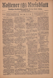 Kostener Kreisblatt: amtliches Veröffentlichungsblatt für den Kreis Kosten 1917.07.12 Jg.52 Nr83