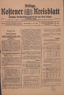 Kostener Kreisblatt: amtliches Ver&ouml;ffentlichungsblatt f&uuml;r den Kreis Kosten 1917.07.12 Jg.52 Nr83: Beilage