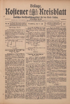Kostener Kreisblatt: amtliches Veröffentlichungsblatt für den Kreis Kosten 1917.07.19 Jg.52 Nr86: Beilage