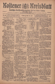 Kostener Kreisblatt: amtliches Ver&ouml;ffentlichungsblatt f&uuml;r den Kreis Kosten 1917.07.24 Jg.52 Nr88