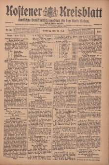 Kostener Kreisblatt: amtliches Veröffentlichungsblatt für den Kreis Kosten 1917.07.24 Jg.52 Nr88