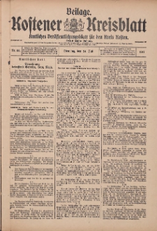 Kostener Kreisblatt: amtliches Veröffentlichungsblatt für den Kreis Kosten 1917.07.24 Jg.52 Nr88: Beilage