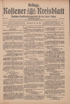 Kostener Kreisblatt: amtliches Veröffentlichungsblatt für den Kreis Kosten 1917.07.28 Jg.52 Nr90: Beilage