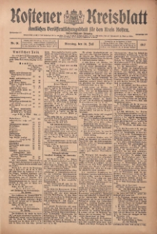 Kostener Kreisblatt: amtliches Veröffentlichungsblatt für den Kreis Kosten 1917.07.31 Jg.52 Nr91
