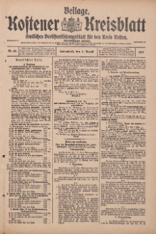 Kostener Kreisblatt: amtliches Veröffentlichungsblatt für den Kreis Kosten 1917.08.04 Jg.52 Nr93: Beilage