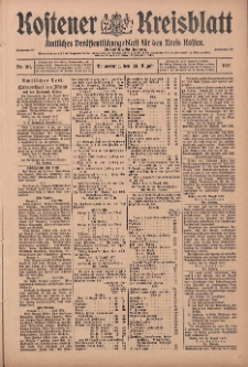 Kostener Kreisblatt: amtliches Veröffentlichungsblatt für den Kreis Kosten 1917.08.23 Jg.52 Nr101