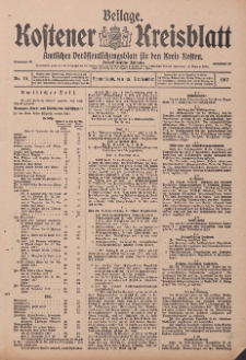 Kostener Kreisblatt: amtliches Veröffentlichungsblatt für den Kreis Kosten 1917.09.15 Jg.52 Nr111: Beilage