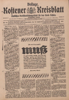 Kostener Kreisblatt: amtliches Ver&ouml;ffentlichungsblatt f&uuml;r den Kreis Kosten 1917.09.22 Jg.52 Nr114: Beilage