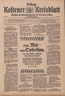 Kostener Kreisblatt: amtliches Veröffentlichungsblatt für den Kreis Kosten 1917.09.27 Jg.52 Nr116: Beilage