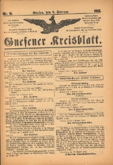 Gnesener Kreisblatt 1912.02.08 Nr11