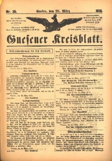 Gnesener Kreisblatt 1912.03.28 Nr25