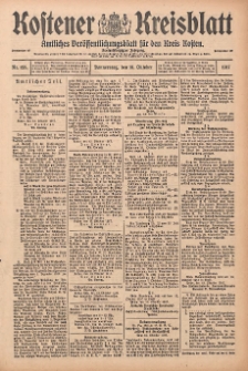Kostener Kreisblatt: amtliches Ver&ouml;ffentlichungsblatt f&uuml;r den Kreis Kosten 1917.10.18 Jg.52 Nr125