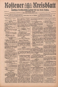 Kostener Kreisblatt: amtliches Veröffentlichungsblatt für den Kreis Kosten 1917.10.20 Jg.52 Nr126