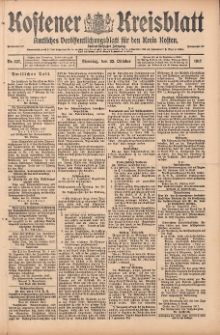 Kostener Kreisblatt: amtliches Veröffentlichungsblatt für den Kreis Kosten 1917.10.23 Jg.52 Nr127