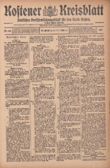Kostener Kreisblatt: amtliches Veröffentlichungsblatt für den Kreis Kosten 1917.10.25 Jg.52 Nr128