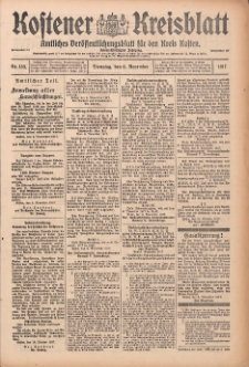 Kostener Kreisblatt: amtliches Veröffentlichungsblatt für den Kreis Kosten 1917.11.06 Jg.52 Nr133