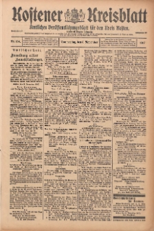 Kostener Kreisblatt: amtliches Veröffentlichungsblatt für den Kreis Kosten 1917.11.08 Jg.52 Nr134
