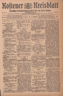 Kostener Kreisblatt: amtliches Veröffentlichungsblatt für den Kreis Kosten 1917.12.11 Jg.52 Nr148