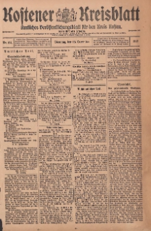 Kostener Kreisblatt: amtliches Veröffentlichungsblatt für den Kreis Kosten 1917.12.18 Jg.52 Nr151